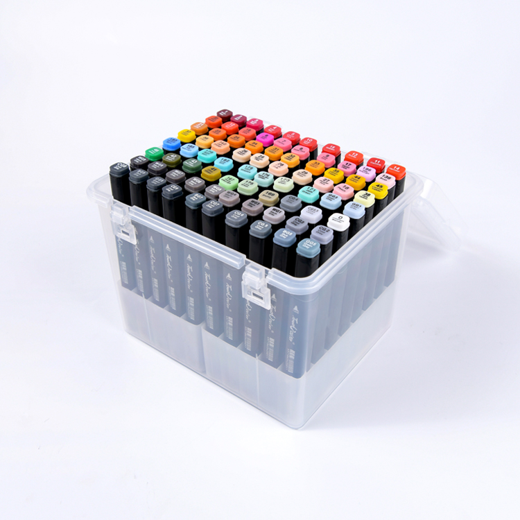 80 color PP box marker pen set